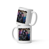 She Drums With Power White Glossy Mug - Beyond T-shirts